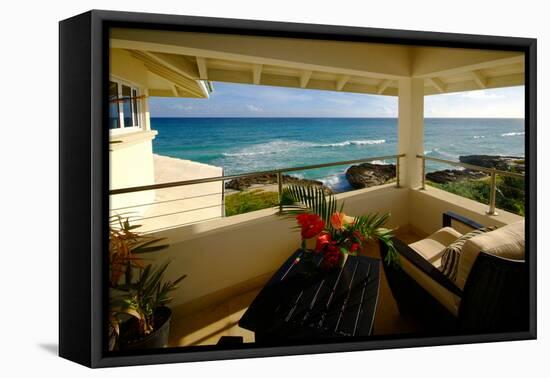 Sea View from Villa Terrace-vickt-Framed Premier Image Canvas