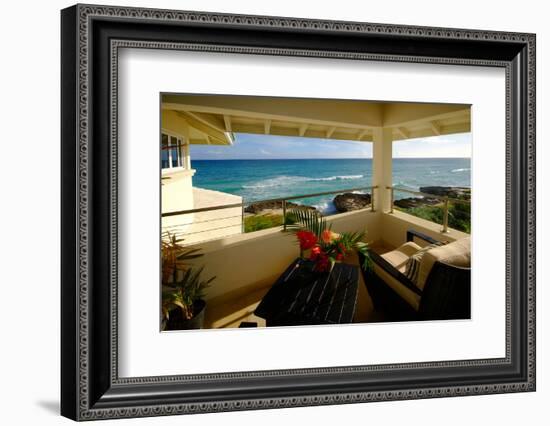 Sea View from Villa Terrace-vickt-Framed Photographic Print