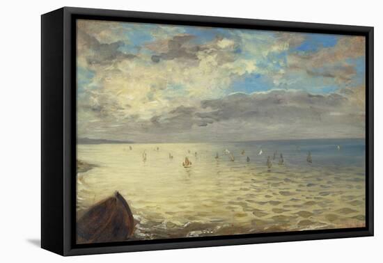 Sea Viewed from the Heights of Dieppe, 1852-Eugene Delacroix-Framed Premier Image Canvas