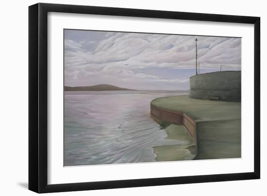 Sea Wall at Weston Looking Towards Breen Down, 2006-Peter Breeden-Framed Giclee Print