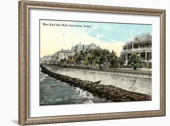 Sea Wall, Galveston-null-Framed Art Print