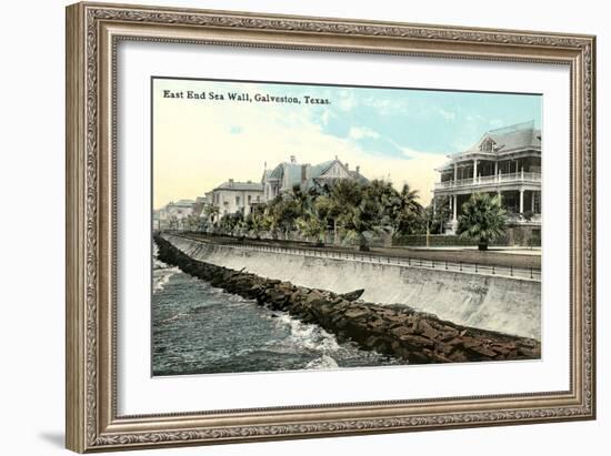 Sea Wall, Galveston-null-Framed Art Print