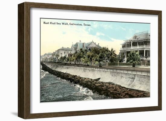 Sea Wall, Galveston-null-Framed Art Print