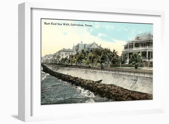 Sea Wall, Galveston-null-Framed Art Print