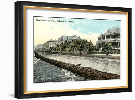 Sea Wall, Galveston-null-Framed Art Print