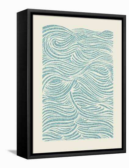 Sea Waves Pattern. EPS Vector File.-CPD-Lab-Framed Stretched Canvas
