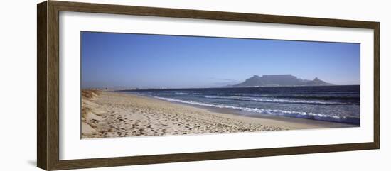 Sea with Table Mountain in the Background, Bloubergstrand, Cape Town, Western Cape Province, South-null-Framed Photographic Print