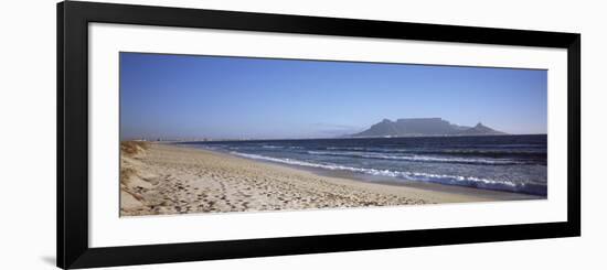 Sea with Table Mountain in the Background, Bloubergstrand, Cape Town, Western Cape Province, South-null-Framed Photographic Print