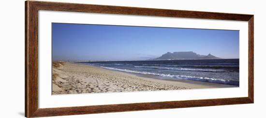 Sea with Table Mountain in the Background, Bloubergstrand, Cape Town, Western Cape Province, South-null-Framed Photographic Print