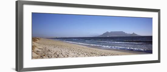 Sea with Table Mountain in the Background, Bloubergstrand, Cape Town, Western Cape Province, South-null-Framed Photographic Print