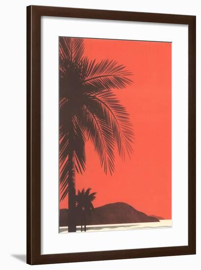 Seacoast at Dusk-Found Image Press-Framed Giclee Print