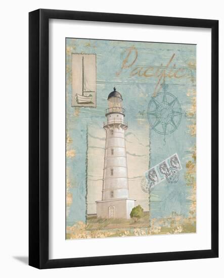 Seacoast Lighthouse II-Paul Brent-Framed Art Print