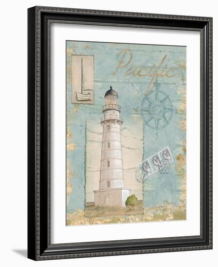 Seacoast Lighthouse II-Paul Brent-Framed Art Print