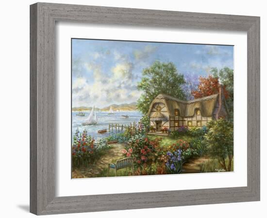 Seacove Cottage-Nicky Boehme-Framed Giclee Print