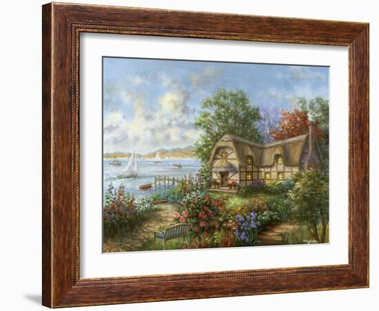 Seacove Cottage-Nicky Boehme-Framed Giclee Print