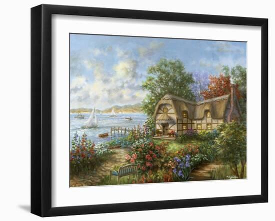 Seacove Cottage-Nicky Boehme-Framed Giclee Print