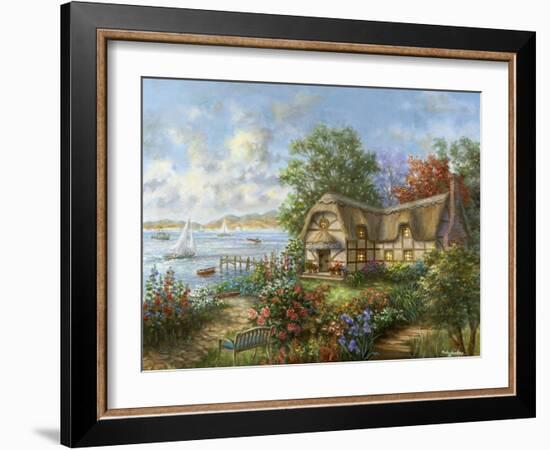 Seacove Cottage-Nicky Boehme-Framed Giclee Print