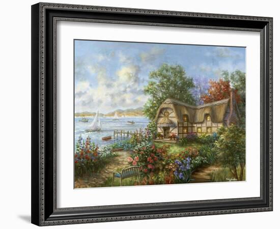 Seacove Cottage-Nicky Boehme-Framed Giclee Print