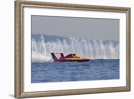 SEAFAIR, Unlimited Hydroplane Boat Races, Lake Washington, Seattle, Washington, USA-Jamie & Judy Wild-Framed Photographic Print