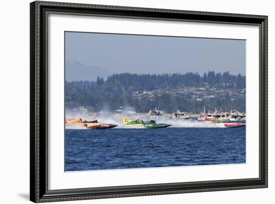 SEAFAIR, Vintage Hydroplane Races, Lake Washington, Seattle, Washington, USA-Jamie & Judy Wild-Framed Photographic Print