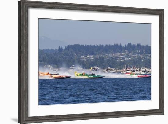 SEAFAIR, Vintage Hydroplane Races, Lake Washington, Seattle, Washington, USA-Jamie & Judy Wild-Framed Photographic Print