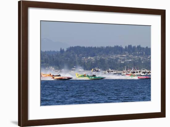 SEAFAIR, Vintage Hydroplane Races, Lake Washington, Seattle, Washington, USA-Jamie & Judy Wild-Framed Photographic Print