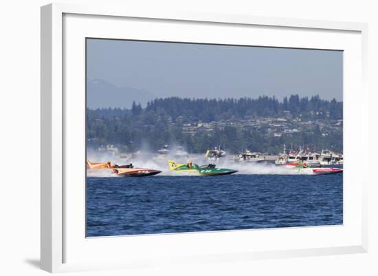 SEAFAIR, Vintage Hydroplane Races, Lake Washington, Seattle, Washington, USA-Jamie & Judy Wild-Framed Photographic Print