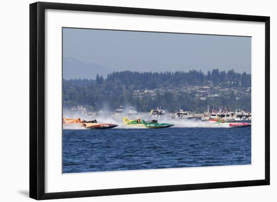 SEAFAIR, Vintage Hydroplane Races, Lake Washington, Seattle, Washington, USA-Jamie & Judy Wild-Framed Photographic Print