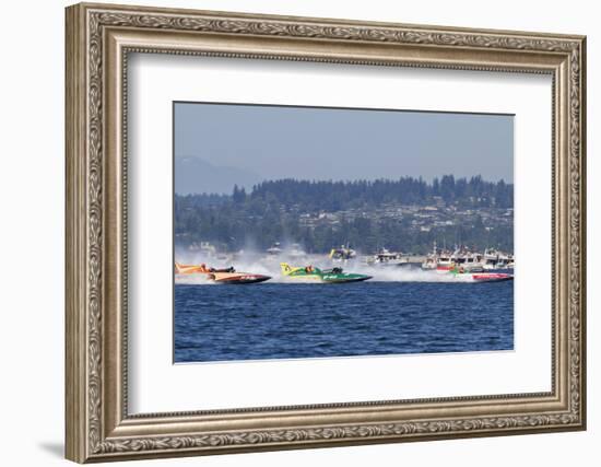 SEAFAIR, Vintage Hydroplane Races, Lake Washington, Seattle, Washington, USA-Jamie & Judy Wild-Framed Photographic Print