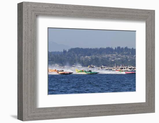 SEAFAIR, Vintage Hydroplane Races, Lake Washington, Seattle, Washington, USA-Jamie & Judy Wild-Framed Photographic Print