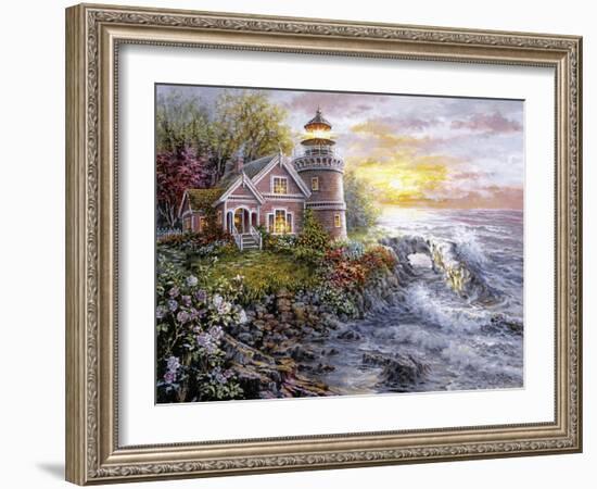 Seafarer's Vigilant Sentry-Nicky Boehme-Framed Giclee Print