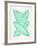 Seafoam Banana Leaves-Cat Coquillette-Framed Giclee Print