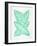 Seafoam Banana Leaves-Cat Coquillette-Framed Giclee Print