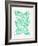 Seafoam Banana Leaves-Cat Coquillette-Framed Giclee Print