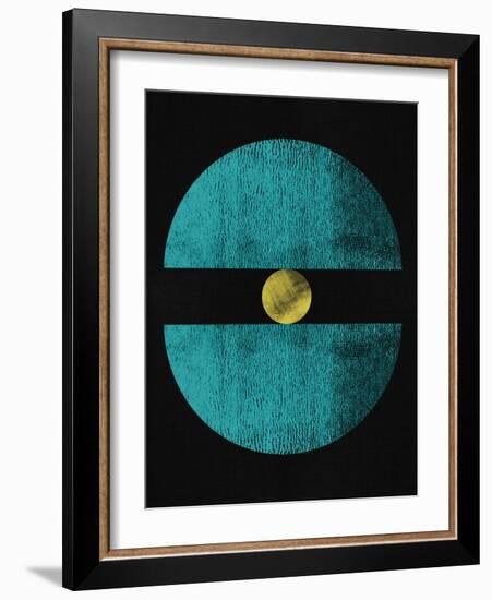 Seafoam Half Circles-Eline Isaksen-Framed Art Print