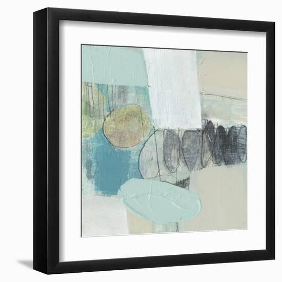 Seafoam Orbs I-Jennifer Goldberger-Framed Art Print