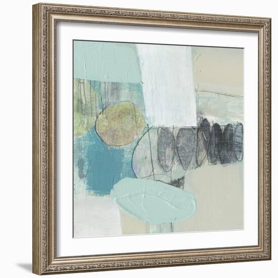 Seafoam Orbs I-Jennifer Goldberger-Framed Art Print