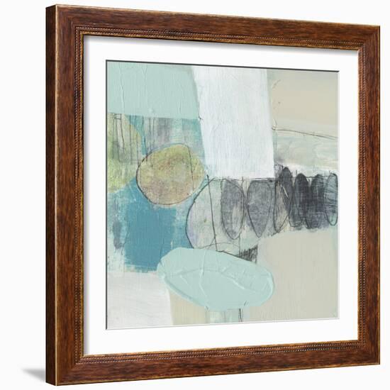 Seafoam Orbs I-Jennifer Goldberger-Framed Art Print