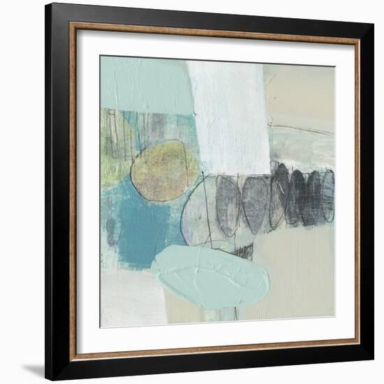 Seafoam Orbs I-Jennifer Goldberger-Framed Art Print