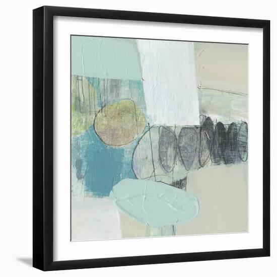 Seafoam Orbs I-Jennifer Goldberger-Framed Art Print