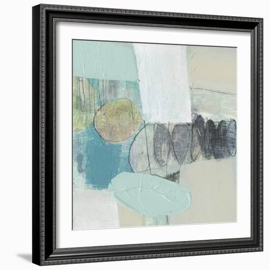 Seafoam Orbs I-Jennifer Goldberger-Framed Art Print