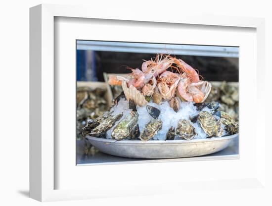 Seafood in outdoor market, Nice, Cote d'Azur, France-Jim Engelbrecht-Framed Photographic Print