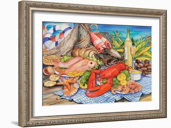 Seafood Platter-Kathleen Parr McKenna-Framed Art Print