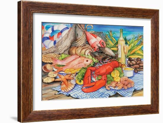 Seafood Platter-Kathleen Parr McKenna-Framed Art Print