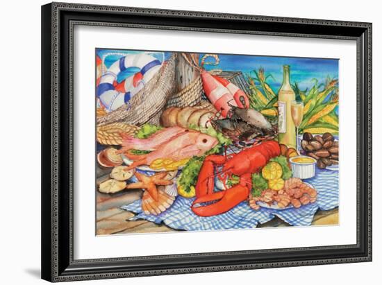 Seafood Platter-Kathleen Parr McKenna-Framed Art Print