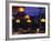 Seafood Restaurant with Lit Lanterns, Vietnam-Walter Bibikow-Framed Photographic Print