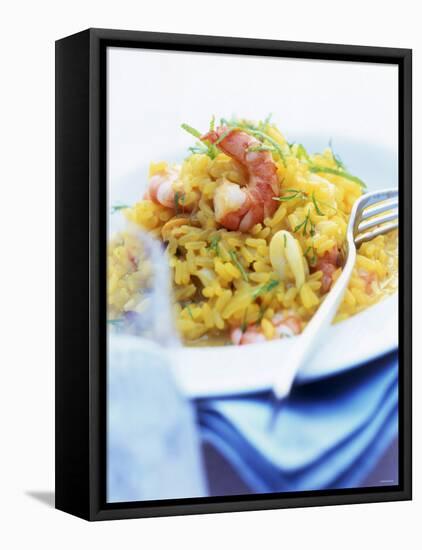 Seafood Risotto-null-Framed Premier Image Canvas