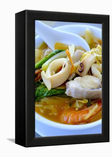 Seafood soup, Vietnamese food, Vietnam, Indochina, Southeast Asia, Asia-Alex Robinson-Framed Premier Image Canvas