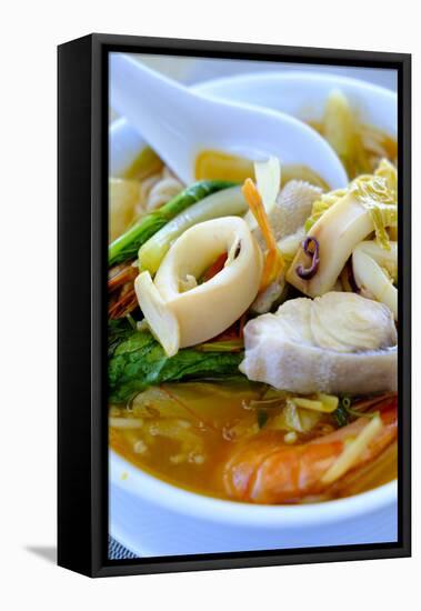 Seafood soup, Vietnamese food, Vietnam, Indochina, Southeast Asia, Asia-Alex Robinson-Framed Premier Image Canvas