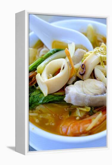 Seafood soup, Vietnamese food, Vietnam, Indochina, Southeast Asia, Asia-Alex Robinson-Framed Premier Image Canvas